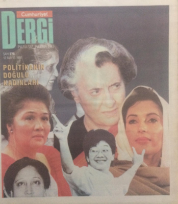 Cumhuriyet Gazetesi Dergi Eki 12 Mayıs 1991 - Politikanın Doğulu Kadınları GZ24228 - 1