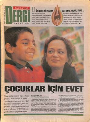 Cumhuriyet Gazetesi Dergi Eki 13 Mayıs 2001 GZ113406 - 1