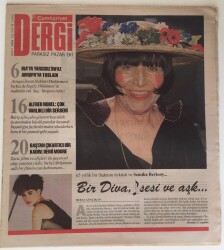 Cumhuriyet Gazetesi Dergi Eki 15 Ekim 1995 - 65 Yıllık Bir İlişkinin Öyküsü Ve Semiha Berksoy , Bir Diva Sesi Ve Aşk GZ16605 - 1
