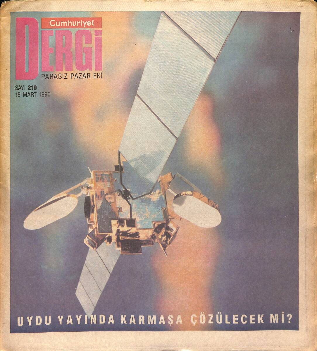 Cumhuriyet Gazetesi Dergi Eki 18 Mart 1990 - Otomobilde de Eurovision Psikozu GZ154028 - 1