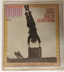 Cumhuriyet Gazetesi Dergi Eki 19 Ocak 1992 - Frekanslar , Transferler, Reklamlar Özel Tv Çıldırtacak GZ16300 - 2