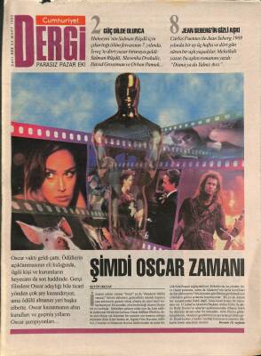 Cumhuriyet Gazetesi Dergi Eki 24 Mart 1996 - Şimdi Oscar Zamanı - Jean Sebergin Gizli Aşkı GZ96660 - 1