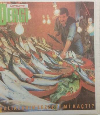Cumhuriyet Gazetesi Dergi Eki 25 Kasım 1990 - Balıkların Lezzeti mi Kaçtı? GZ35600 - 1