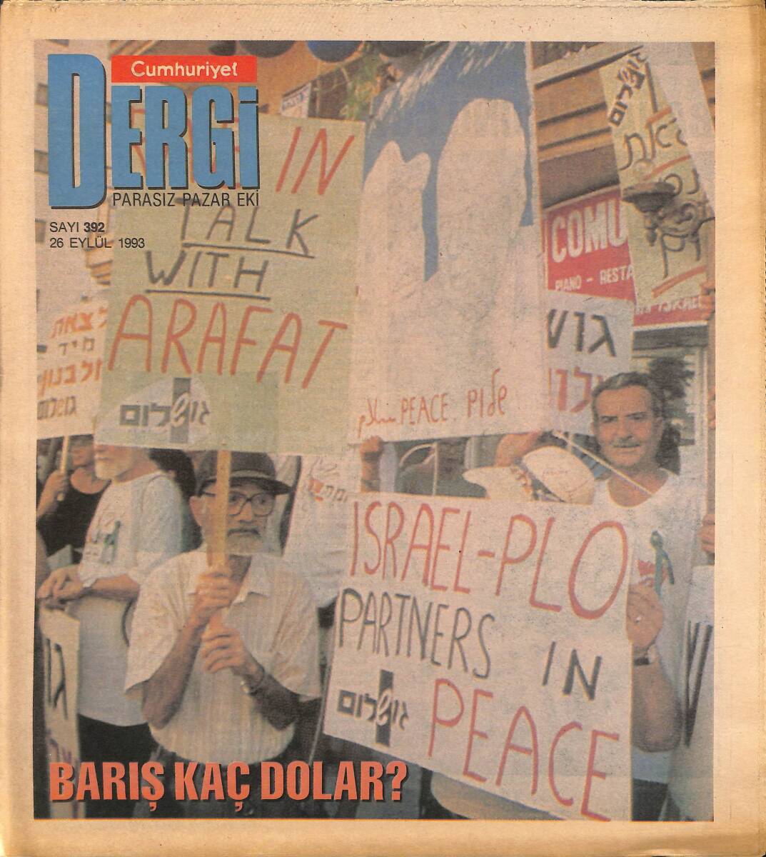 Cumhuriyet Gazetesi Dergi Eki 26 Eylül 1993 - Barış Kaç Dolar ? - Dilek Kapısı Saint Antuan GZ155577 - 1