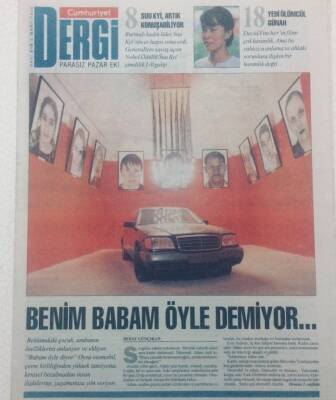 Cumhuriyet Gazetesi Dergi Eki - 3 Mart 1996 - Benim Babam Öyle Demiyor GZ46608 - 1