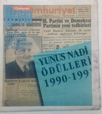 Cumhuriyet Gazetesi Dergi Eki - 30 Haziran 1991 - Türkiyenin Yaşayan En Eski Yarışması 45. Yılında GZ46606 - 1
