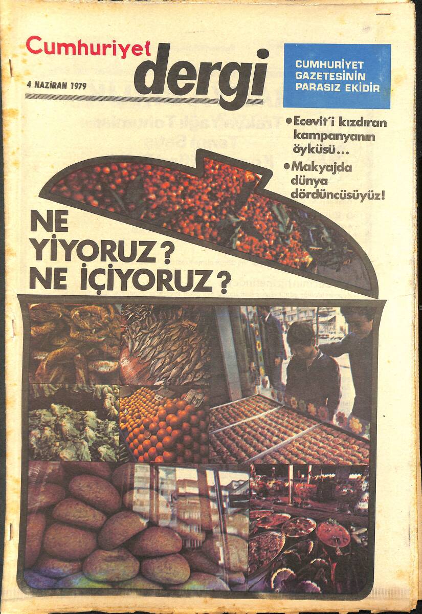 Cumhuriyet Gazetesi Dergi Eki 4 Haziran 1979 - Jane Fonda'nın Yatak Odası Ve FBI - Film Şenliğinde Çıplaklar GZ142346 - 1