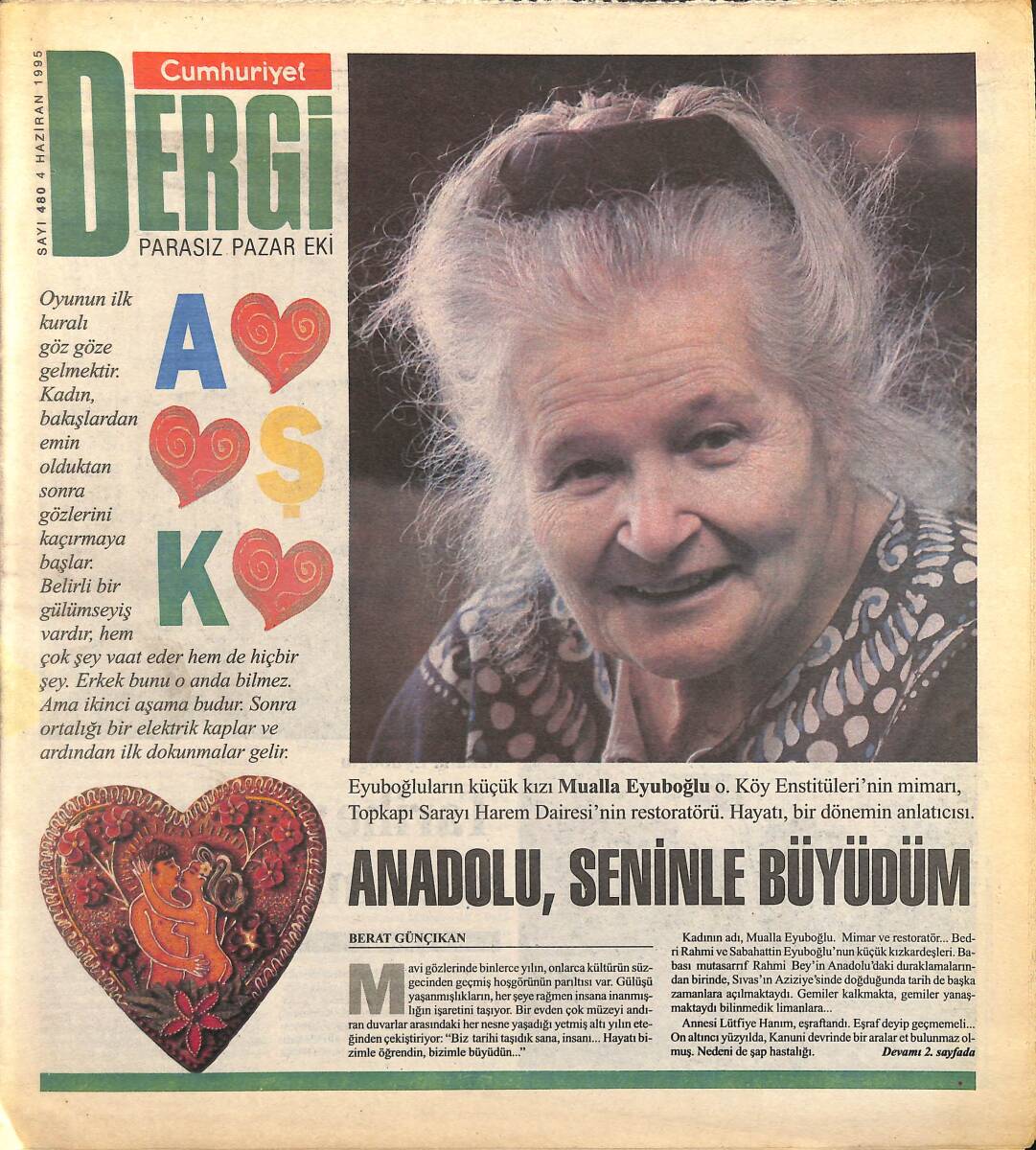 Cumhuriyet Gazetesi Dergi Eki 4 Haziran 1995 - Tarihe Ve İnsana Adanmış 76 Yıl... GZ155666 - 1
