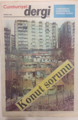 Cumhuriyet Gazetesi Dergi Eki 5 Mart 1979 - Konut Sorunu GZ24231 - 1