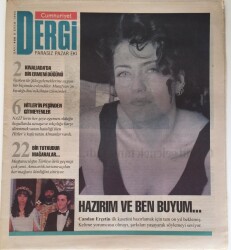 Cumhuriyet Gazetesi Dergi Eki 8 Ekim 1995 - Candan Erçetin İlk Kasetini Hazırlamak İçin On Beş Yıl Beklemiş GZ16604 - 1