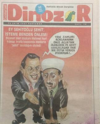Cumhuriyet Gazetesi Dinozor Eki 30 Ekim 1997 - Ey Şehit Oğlu Şehit İsteme Benden Ölüm GZ38588 - 1