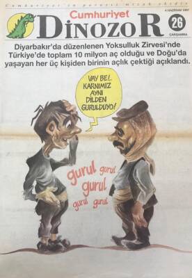 Cumhuriyet Gazetesi Dinozor Mizah Eki 4 Haziran 1997 Sayı26 GZ36627 - 1