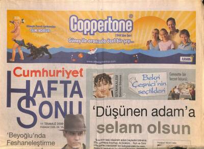 Cumhuriyet Gazetesi Haftasonu Eki 11 Temmuz 2009 - Türkiyeye Aşık Sıtkı Fıratın Fotoğraflarının Her Biri Resim Gibi GZ109118 - 1