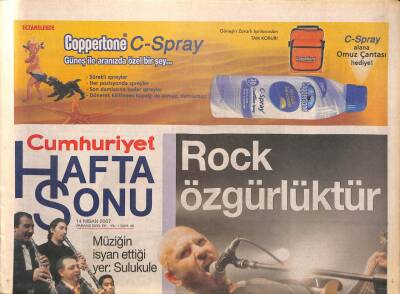 Cumhuriyet Gazetesi Haftasonu Eki 14 Nisan 2007 - Müziğin İsyan Ettiği Yer Sulukule GZ109128 - 1
