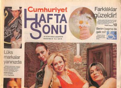 Cumhuriyet Gazetesi Haftasonu Eki 19 Ocak 2008 - Işıklar İçinde Yat Ali Ulvi - Müziğin Üç Cadısı GZ109129 - 1