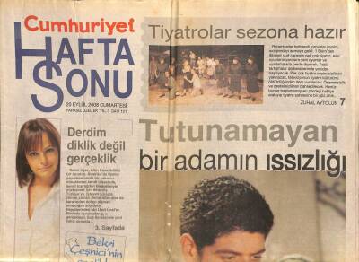 Cumhuriyet Gazetesi Haftasonu Eki 20 Eylül 2008 - Müzelerin Sihirli Değneği GZ109085 - 1