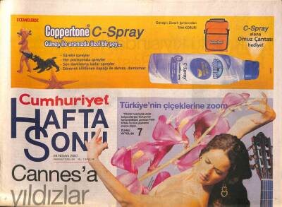 Cumhuriyet Gazetesi Haftasonu Eki 28 Nisan 2007 - Galata Üç Gün Boyunca Moda Sokağı Oluyor GZ109157 - 1