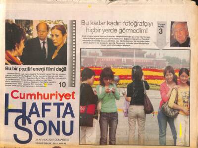 Cumhuriyet Gazetesi Haftasonu Eki 29 Aralık 2007 - Marmara Güzel Sanatlar 50 Yaşında GZ109120 - 1
