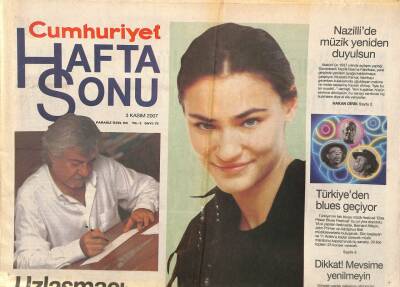 Cumhuriyet Gazetesi Haftasonu Eki 3 Kasım 2007 - Kovboylar Perdeye Döndü - Türkiyeden Blues Geçiyor GZ109084 - 1