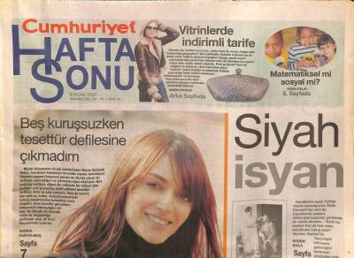 Cumhuriyet Gazetesi Haftasonu Eki 6 Ocak 2007 - Stingden Rönesans Şarkıları GZ80137 - 1