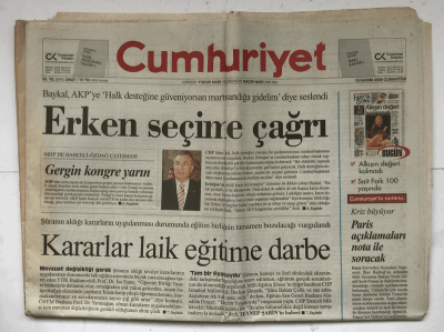 Cumhuriyet Gazetesi Haftasonu Eki İle 18 Kasım 2006 - Başbakan Sel Bölgesinde GZ5674 - 1