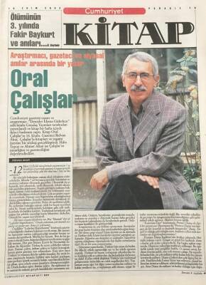 Cumhuriyet Gazetesi Kitap Eki 10 Ekim 2002 -Fakir Baykurtun Dünya Serüveni GZ30805 - 1