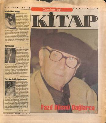 Cumhuriyet Gazetesi Kitap Eki 11 Kasım 1993 - Fazıl Hüsnü Dağlarca GZ113405 - 1