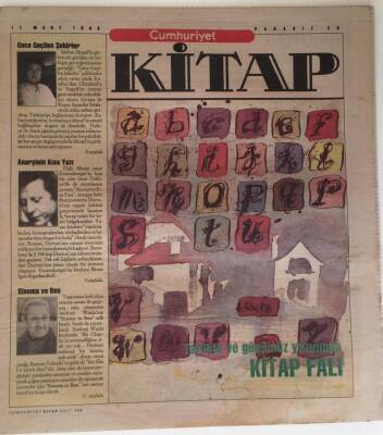 Cumhuriyet Gazetesi Kitap Eki 11 Mart 1993 - Tarihte Ve Günümüz Yazınında Kitap Falı GZ16617 - 2
