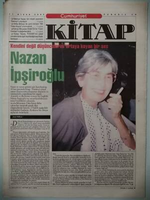 Cumhuriyet Gazetesi Kitap Eki 11 Nisan 2002 Kendini Değil Düşüncelerini Ortaya Koyan Bir Ses -GZ37146 - 1