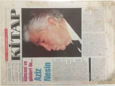 Cumhuriyet Gazetesi Kitap Eki 11 Temmuz 1998 - Güncesi Ve Günleri İle Aziz Nesin GZ51198 - 1