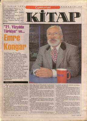 Cumhuriyet Gazetesi Kitap Eki 12 Kasım 1998 - 21. Yüzyılda Türkiye Ve Emre Kongar GZ96625 - 1