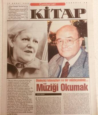 Cumhuriyet Gazetesi Kitap Eki 13 Şubat 2003 - Müziği Okumak GZ38919 - 1