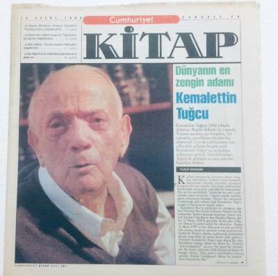 Cumhuriyet Gazetesi Kitap Eki - 14 Eylül 1995 - Dünyanın En Zengin Adamı Kemalettin Tuğcu GZ46470 - 2