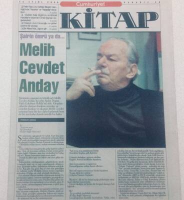 Cumhuriyet Gazetesi Kitap Eki - 14 Eylül 2000 - Şairin Ömrü Melih Cevdet Anday GZ46647 - 1