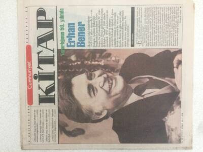 Cumhuriyet Gazetesi Kitap Eki 15 Haziran 1995 - Yazarlığın 50. Yılında Erhan Bener GZ51206 - 1
