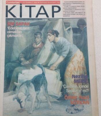 Cumhuriyet Gazetesi Kitap Eki 15 Temmuz 2004 - Elif Şafak Edebiyat Ben Olmaktan Çıkmaktır GZ47616 - 1