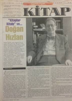 Cumhuriyet Gazetesi Kitap Eki 17 Ekim 1996 - Kitaplar Ve Doğan Hızlan GZ51274 - 1