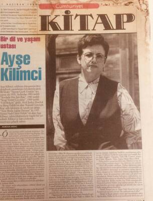 Cumhuriyet Gazetesi Kitap Eki 17 Haziran 1998 - Bir Dil Ve Yaşam Ustası,Ayşe Kilimci GZ38915 - 1