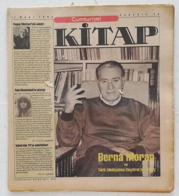 Cumhuriyet Gazetesi Kitap Eki 17 Mart 1994 -Berna Moran ve Türk Edebiyatına Eleştirel Bir Bakış- GZ45932 - 1