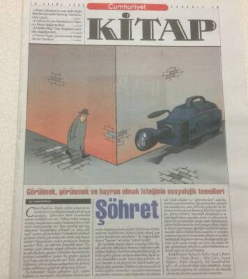 Cumhuriyet Gazetesi Kitap Eki 18 Eylül 2003 - Şöhret GZ48578 - 1