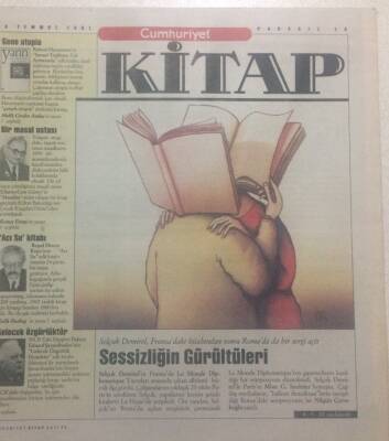 Cumhuriyet Gazetesi Kitap Eki 18 Temmuz 1991 - Sessizliğin Gürültüleri GZ38169 - 1