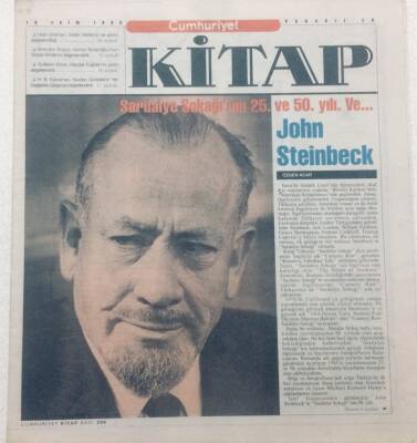 Cumhuriyet Gazetesi Kitap Eki 19 Ekim 1995 - Sardalye Sokağının 25.Ve 50.Yılı GZ47590 - 1