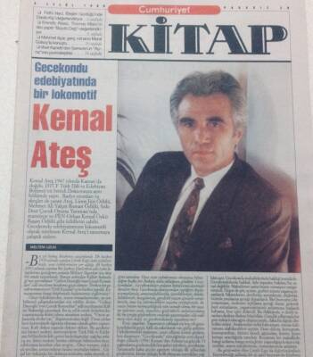 Cumhuriyet Gazetesi Kitap Eki 2 Eylül 1999 - Gecekondu Edebiyatında Bir Ekol Kemal Ateş GZ47598 - 1