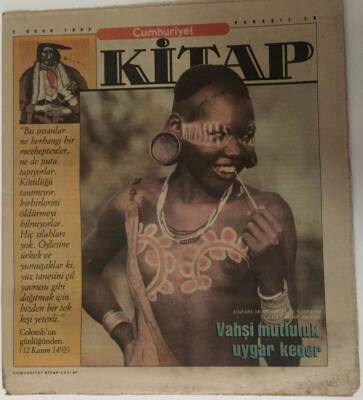 Cumhuriyet Gazetesi Kitap Eki 2 Ocak 1992 - Vahşi Mutluluk Uygar Keder - GZ16292 - 2