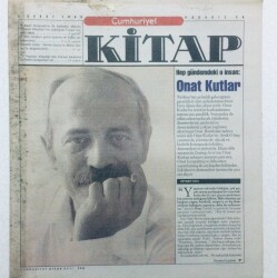 Cumhuriyet Gazetesi Kitap Eki - 2 Şubat 1995 - Hep Gündemdeki O İnsan Onat Kutlar GZ46003 - 1