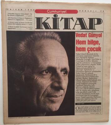 Cumhuriyet Gazetesi Kitap Eki - 20 Nisan 1995 - Vedat Günyol Hem Bilge, Hem Çocuk - GZ43566 - 1