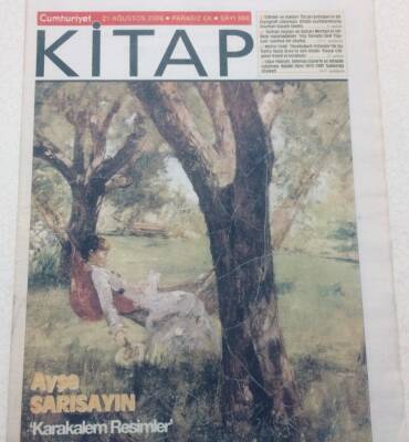 Cumhuriyet Gazetesi Kitap Eki 21 Ağustos 2008 - Ayşe Sarısayın Karakalem Resimler GZ47624 - 1