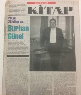 Cumhuriyet Gazetesi Kitap Eki 21 Ocak 1999 - 28 Kitap Ve Burhan Günel GZ35605 - 1