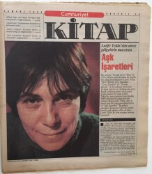 Cumhuriyet Gazetesi Kitap Eki - 23 Mart 1995 - Lutife Tekinden Ansız Gölgelerin Macerası Aşk İşaretleri - GZ43569 - 1