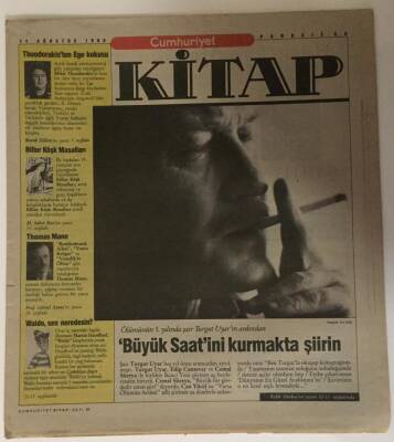 Cumhuriyet Gazetesi Kitap Eki 24 Ağustos 1990 - Ölümünün 5. Yılında Şair Turgut Uyarın Ardından - GZ16283 - 2